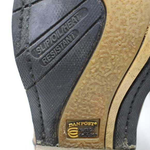 Dan Post Boots Women's 6M Brown Jesse Barnyard Square Toe Western Cowboy DP6052 - Picture 15 of 16